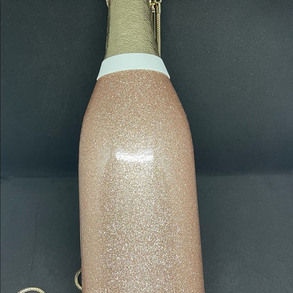 Kate Spade New York Limited Edition top zip Champagne Bottle Clutch. - Picture 6 of 13